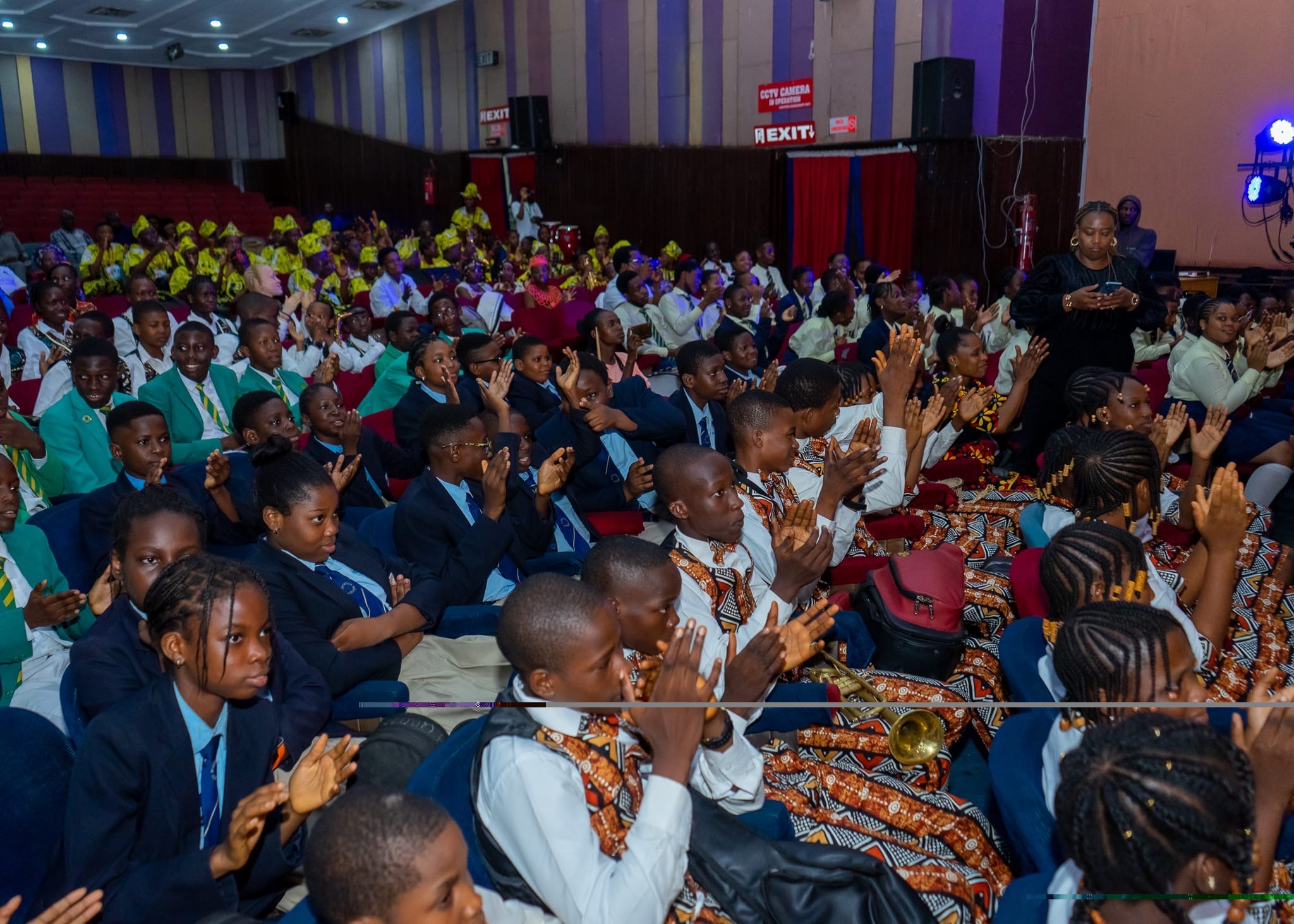 School communities seated in the NISMCAA auditorium